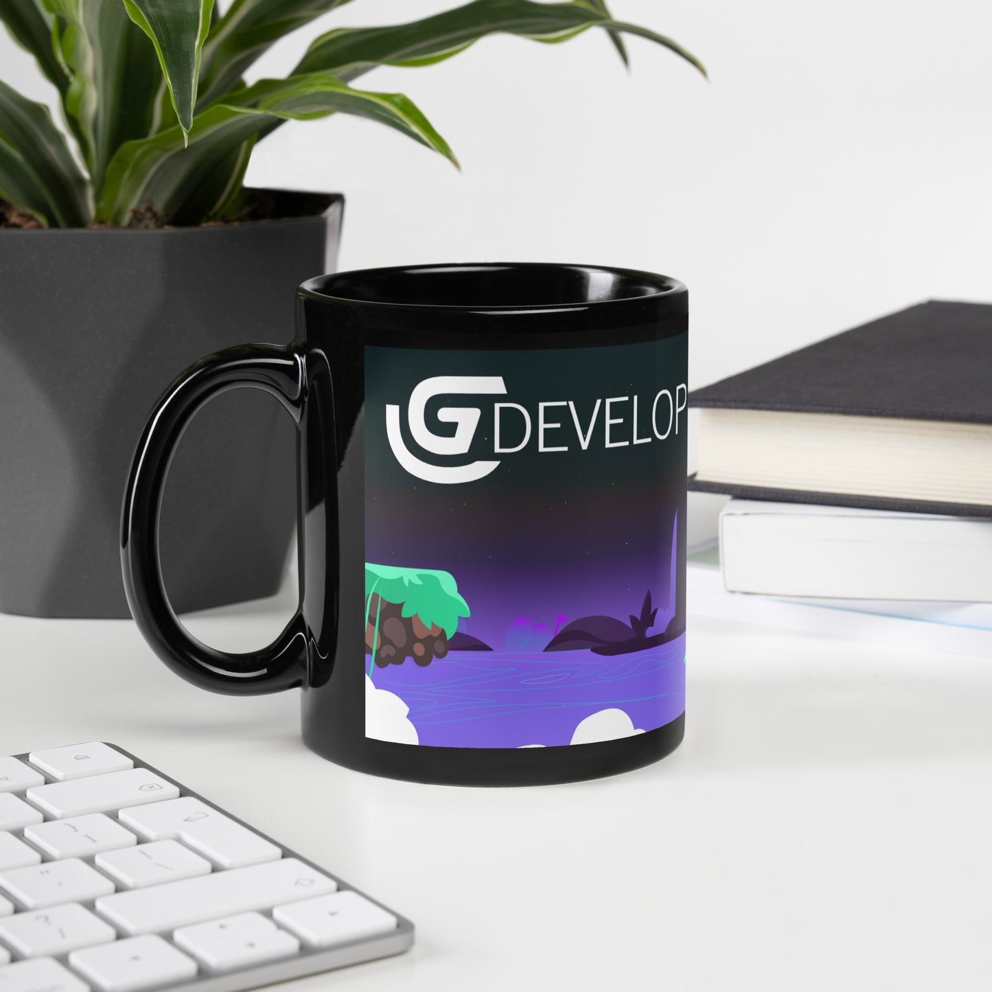 GDevelop Black Glossy Mug